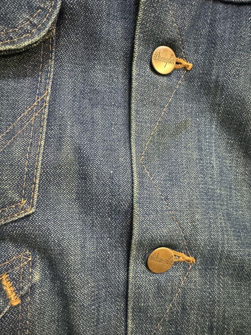 濃紺 Wrangler 80s USA製 三角タグ 126mj デニムジャケット 画像10