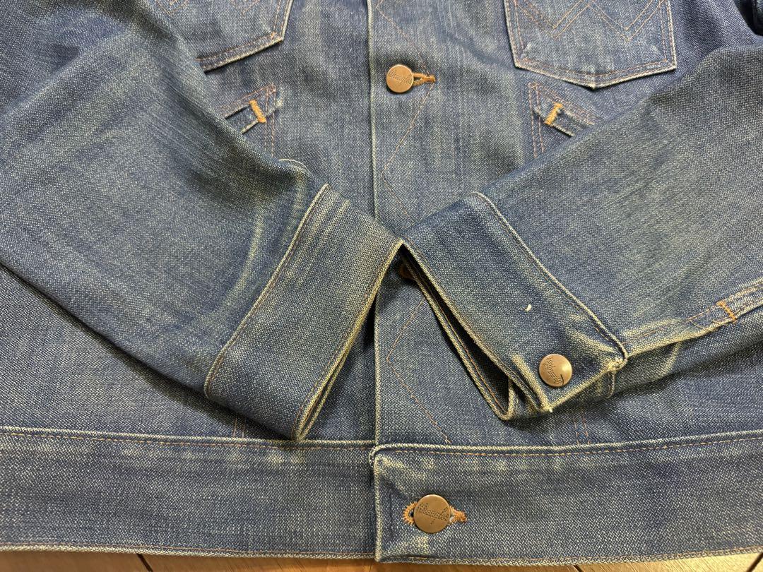 濃紺 Wrangler 80s USA製 三角タグ 126mj デニムジャケット 画像11