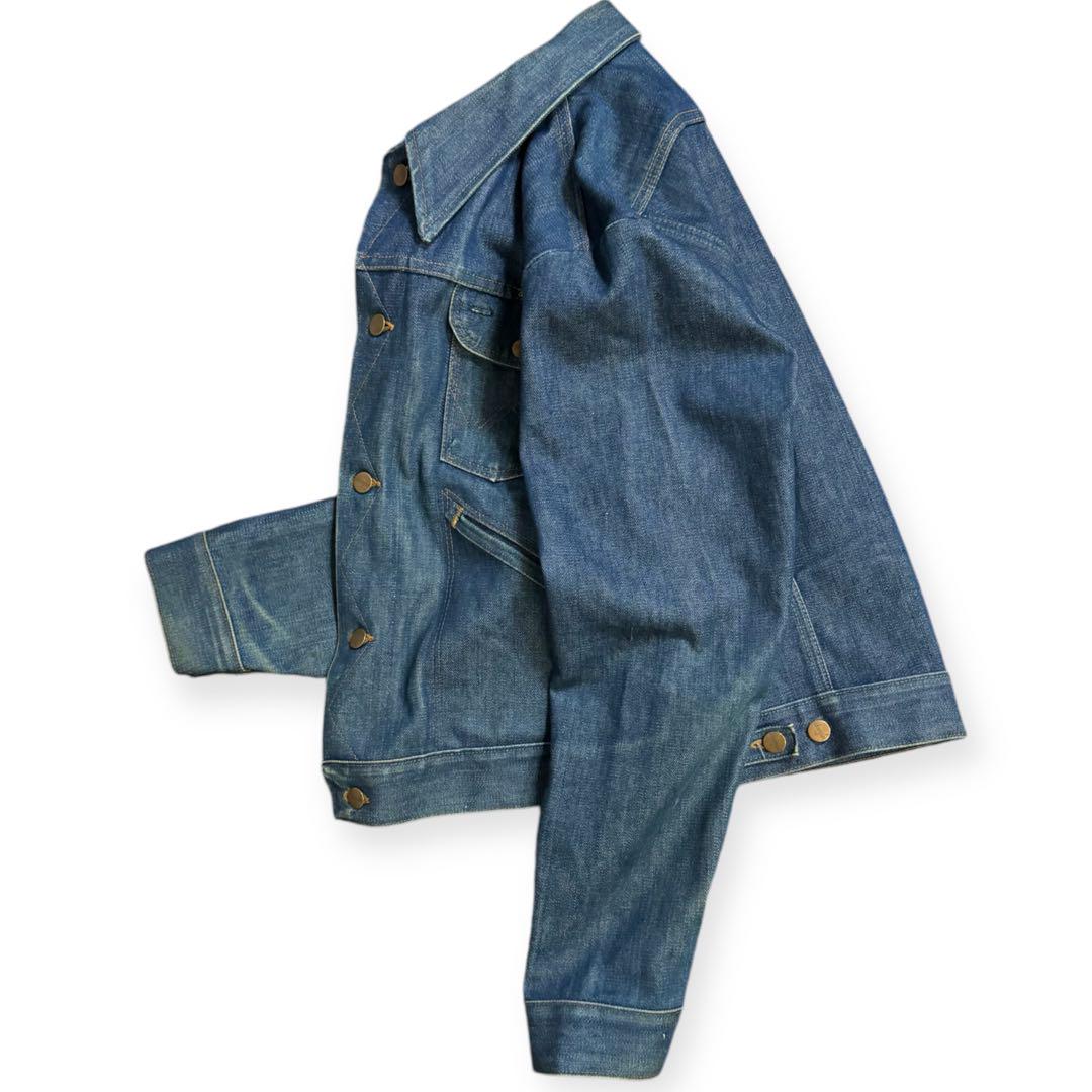 濃紺 Wrangler 80s USA製 三角タグ 126mj デニムジャケット 画像3