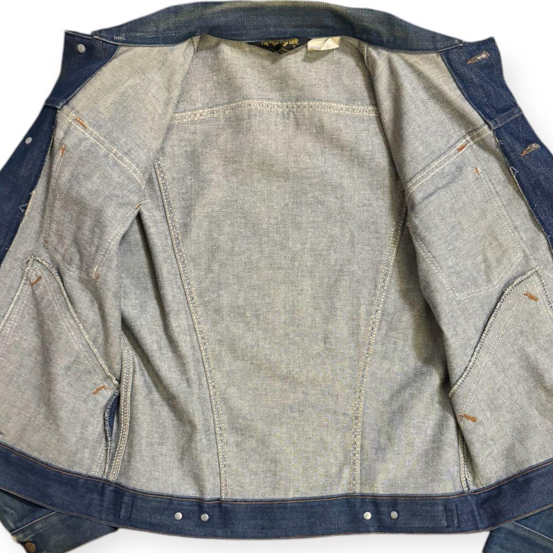 濃紺 Wrangler 80s USA製 三角タグ 126mj デニムジャケット 画像4