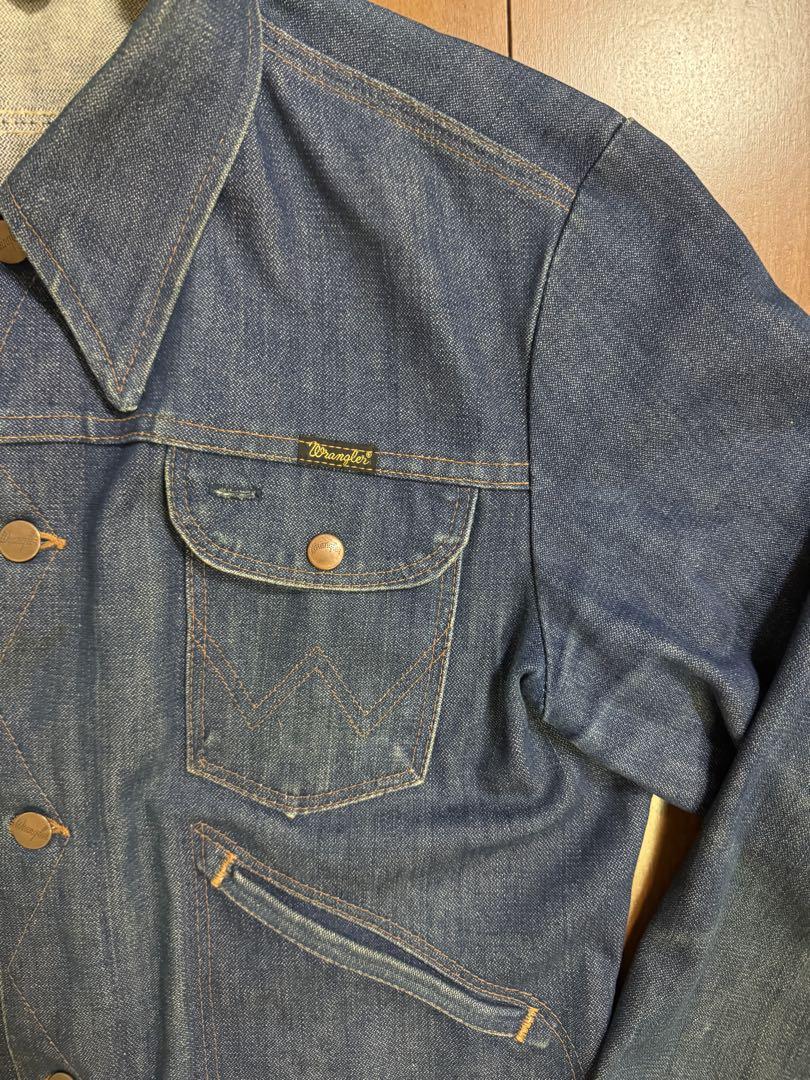 濃紺 Wrangler 80s USA製 三角タグ 126mj デニムジャケット 画像6