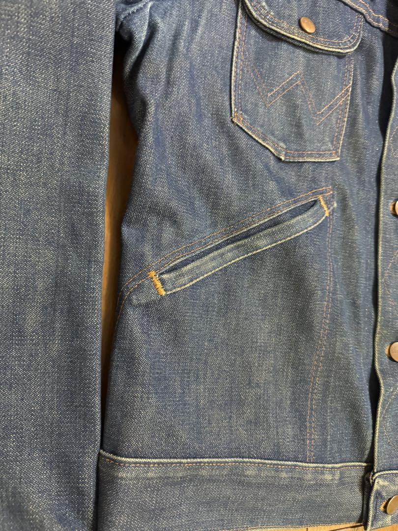 濃紺 Wrangler 80s USA製 三角タグ 126mj デニムジャケット 画像7