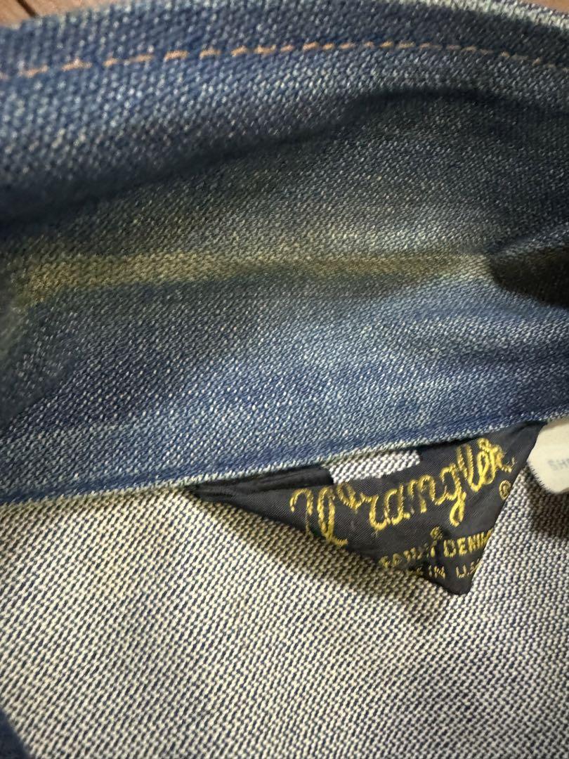 濃紺 Wrangler 80s USA製 三角タグ 126mj デニムジャケット 画像9