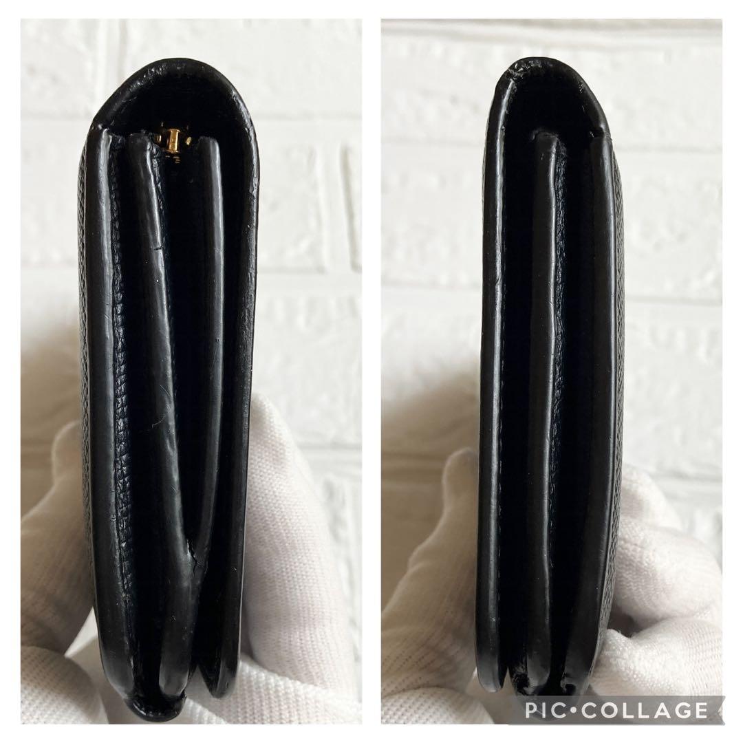 BALENCIAGA　バレンシアガ 601479　レザー 二つ折り 長財布　黒系