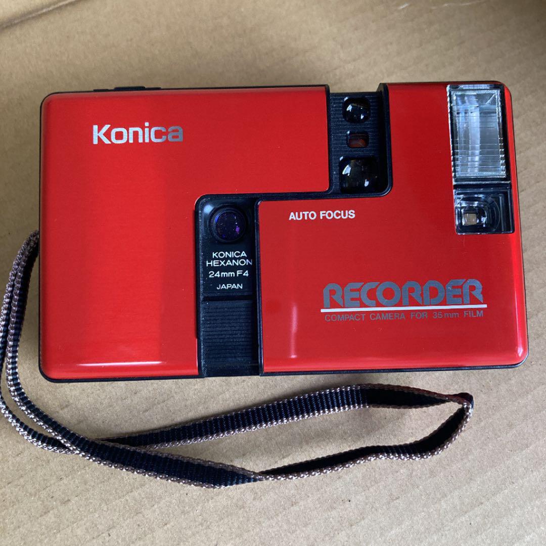 高品質限定SALE フィルムカメラ Recorder赤 zGVbs-m89174147647 コニカ 定番高品質