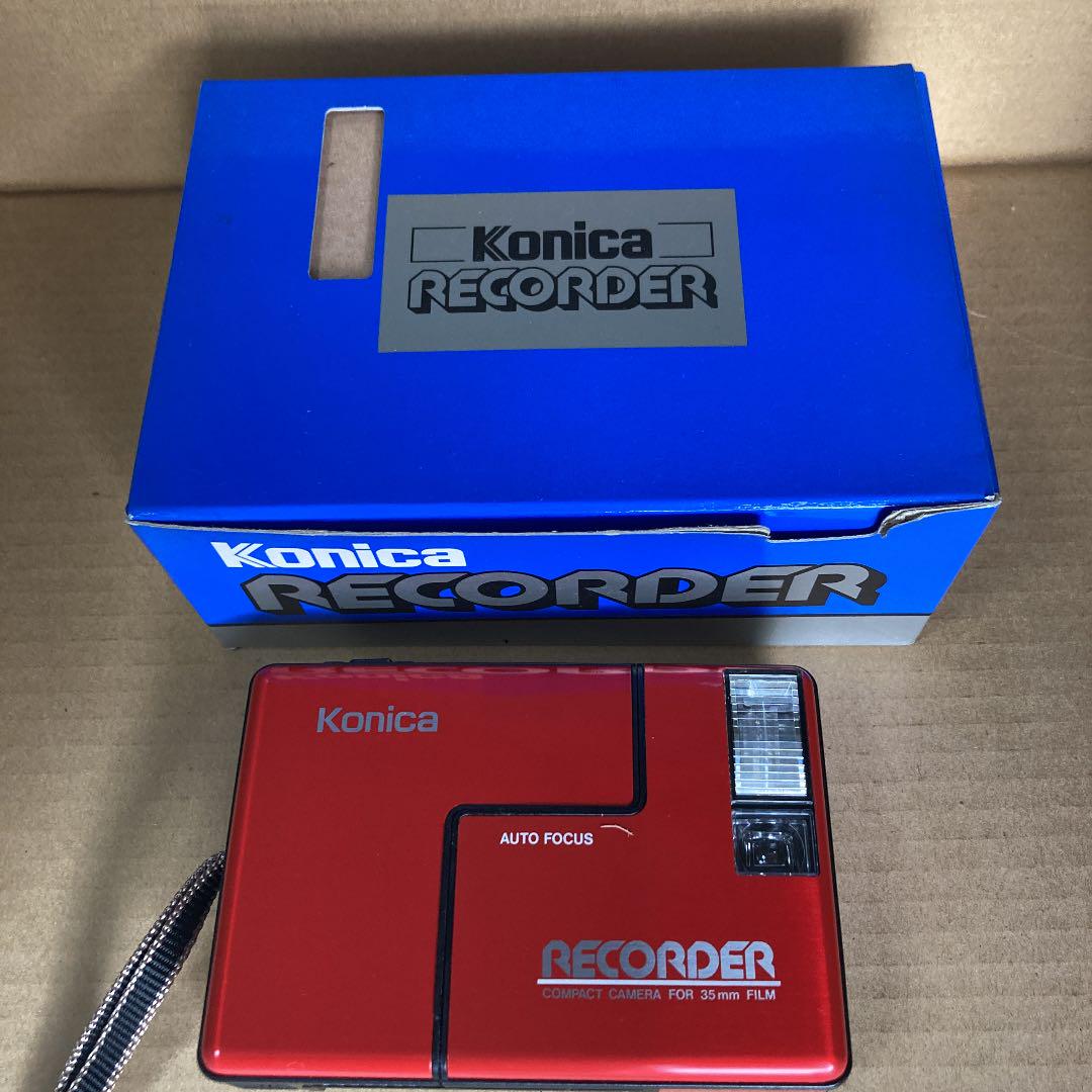 高品質限定SALE フィルムカメラ Recorder赤 zGVbs-m89174147647 コニカ 定番高品質