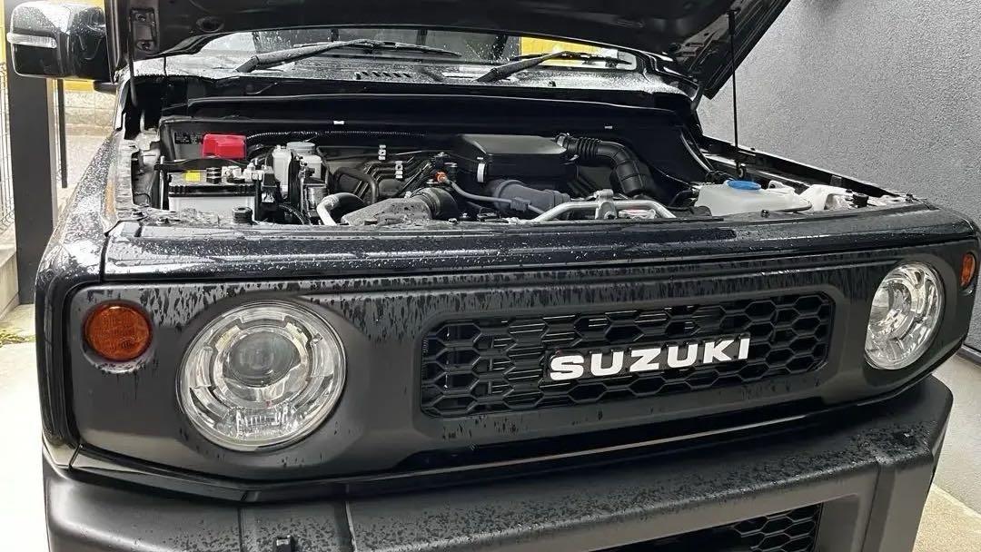 SUZUKI 現行ジムニー フロントグリル シボ塗装 マットブラック