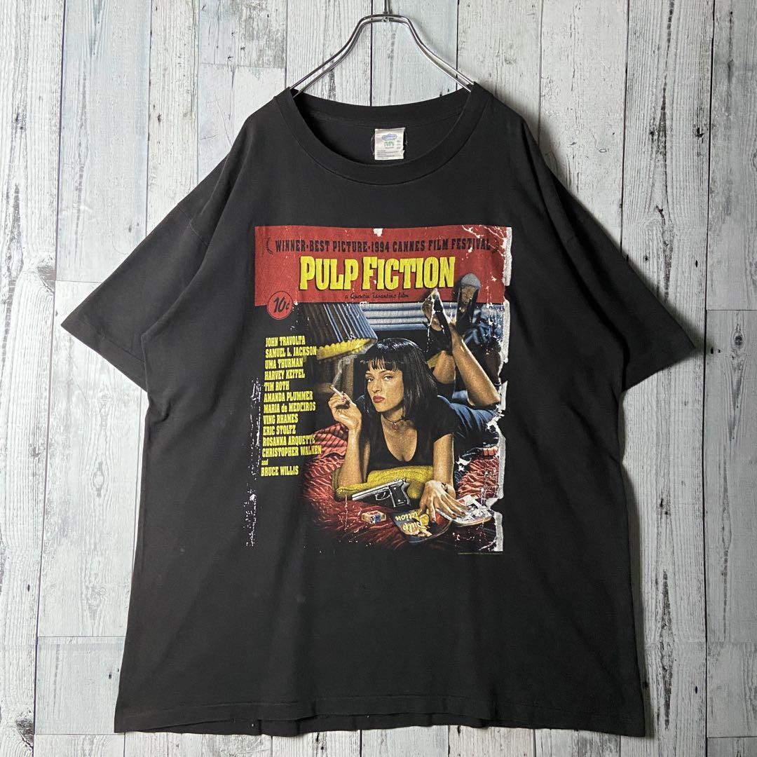 【希少】 ドスペ 90s USA製 パルプフィクション Tシャツ ブラック XL