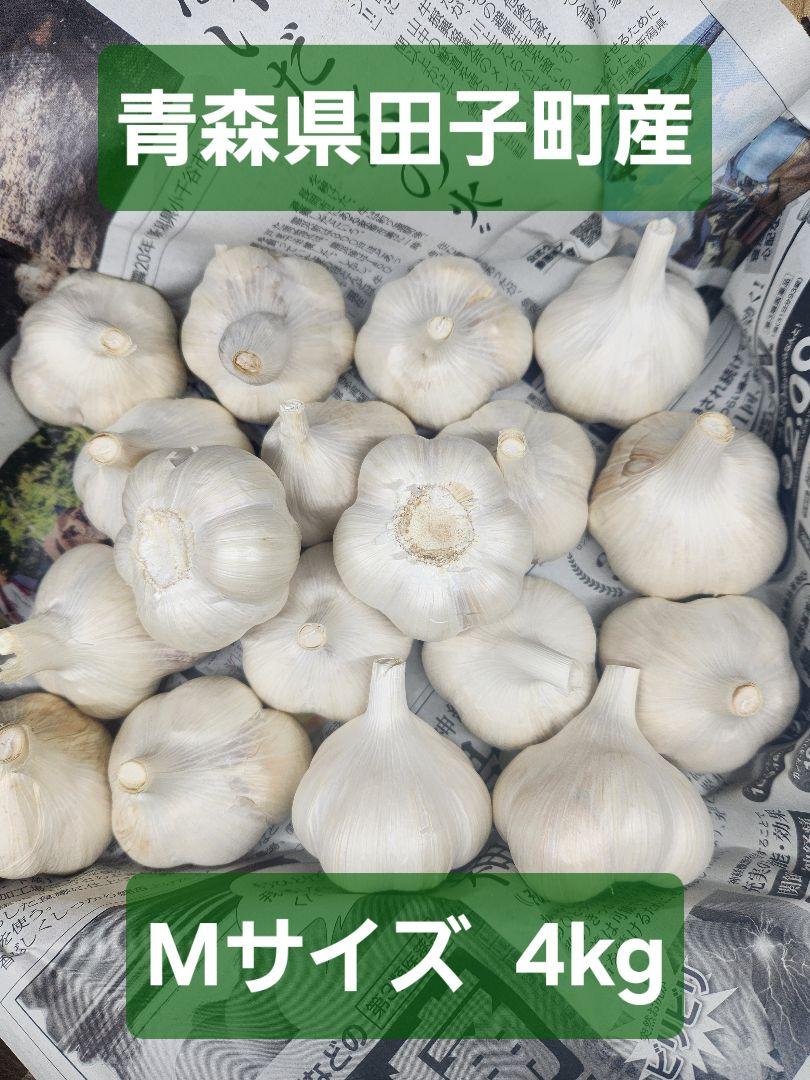 【黒にんにくにオススメ】青森県田子町産 にんにく 4kg 80サイズ