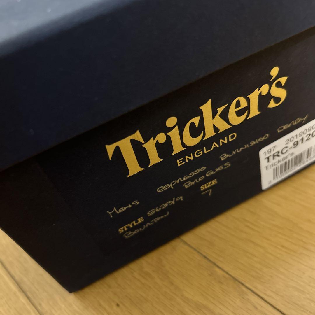 【美品】Tricker's バートンUK７ダークブラウン