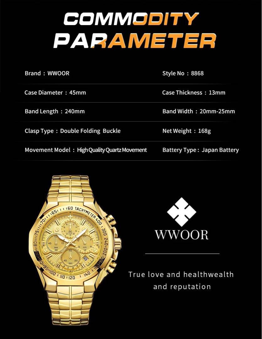 【日本未発売 アメリカ価格20,000円】WWOOR ブランド腕時計
