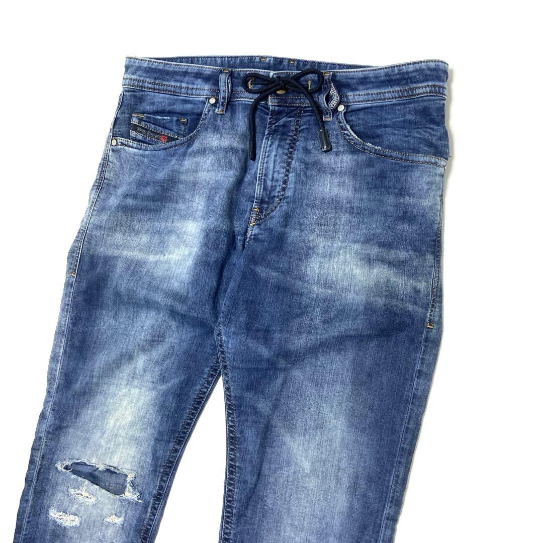 DIESEL ダメージ加工 ジョグジーンズ THOMMER CB-NE w32 - メルカリ