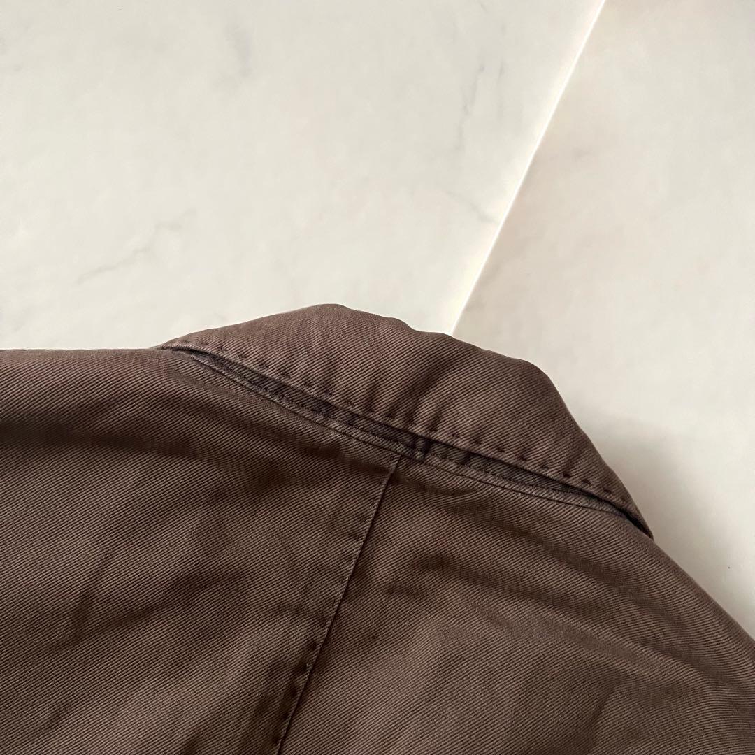 ラルディーニ テーラードジャケット コットン リネン ブラウン 46 M 本切羽