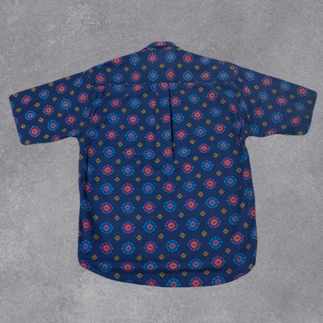 90s DOCKERS 半袖シャツ 総柄 短丈ボックス cityboylevis - メルカリ
