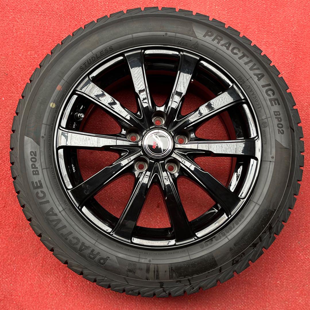 16インチ　アルミ　タイヤセット　バリ溝 16インチ バリ溝 205/55R16 6.5J+45 100 プリウス/インプレッサ