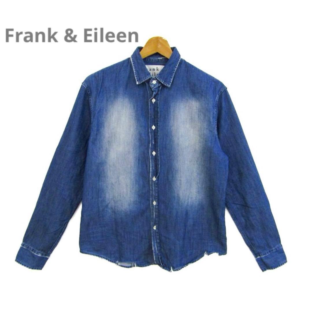 フランク&アイリーン 長袖デニムシャツ トップス メンズ XSサイズ ブルーXS(SS)・Frank&Eileen