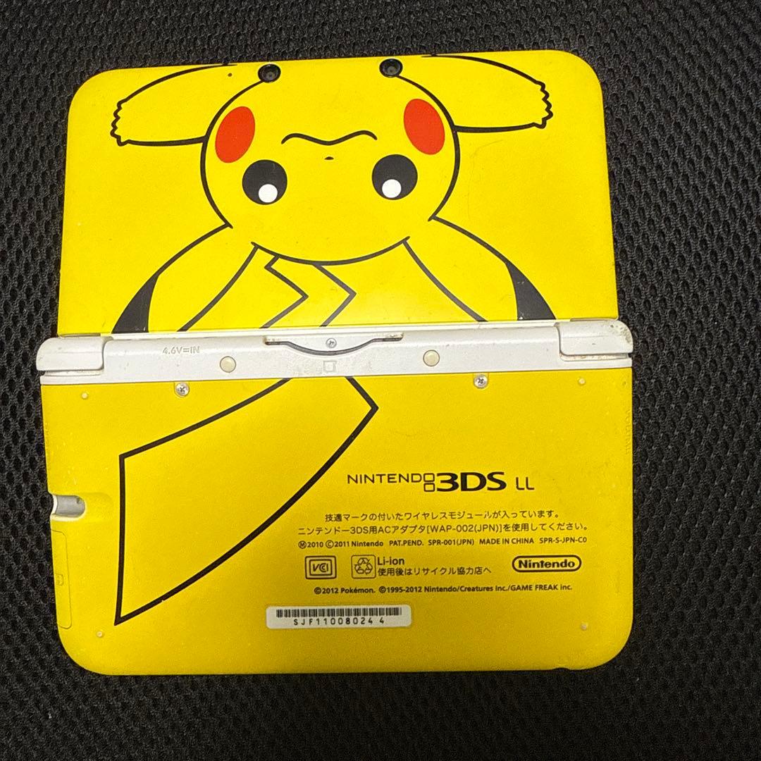 ピカチュウデザイン ニンテンドー3DS LL 本体目立った傷や汚れなし UP786_INFO