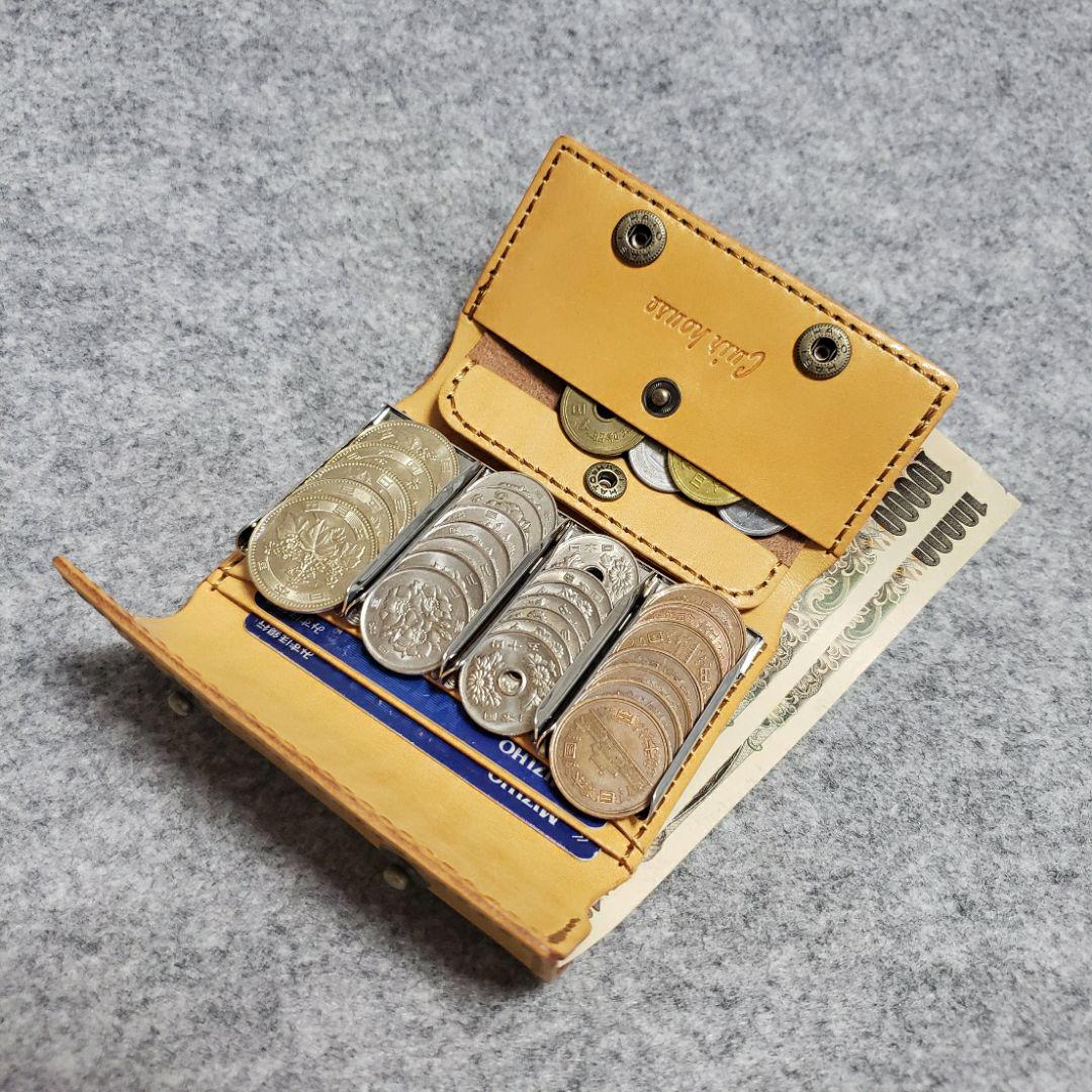 名入れ可・色変更可)コインキャッチャー 財布 ハンドメイド