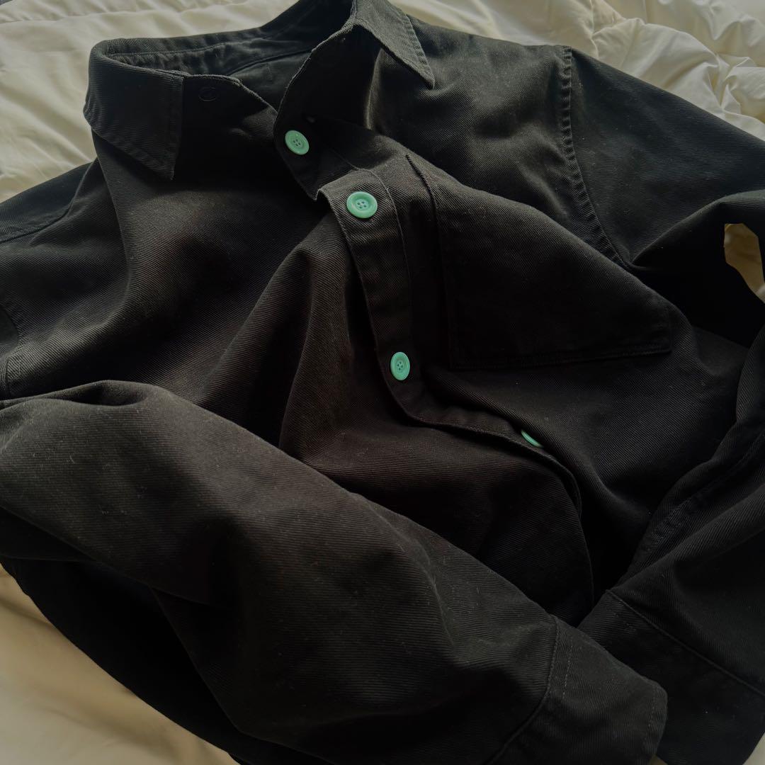 希少色｜Tiffany Blue Black Denim Jacket