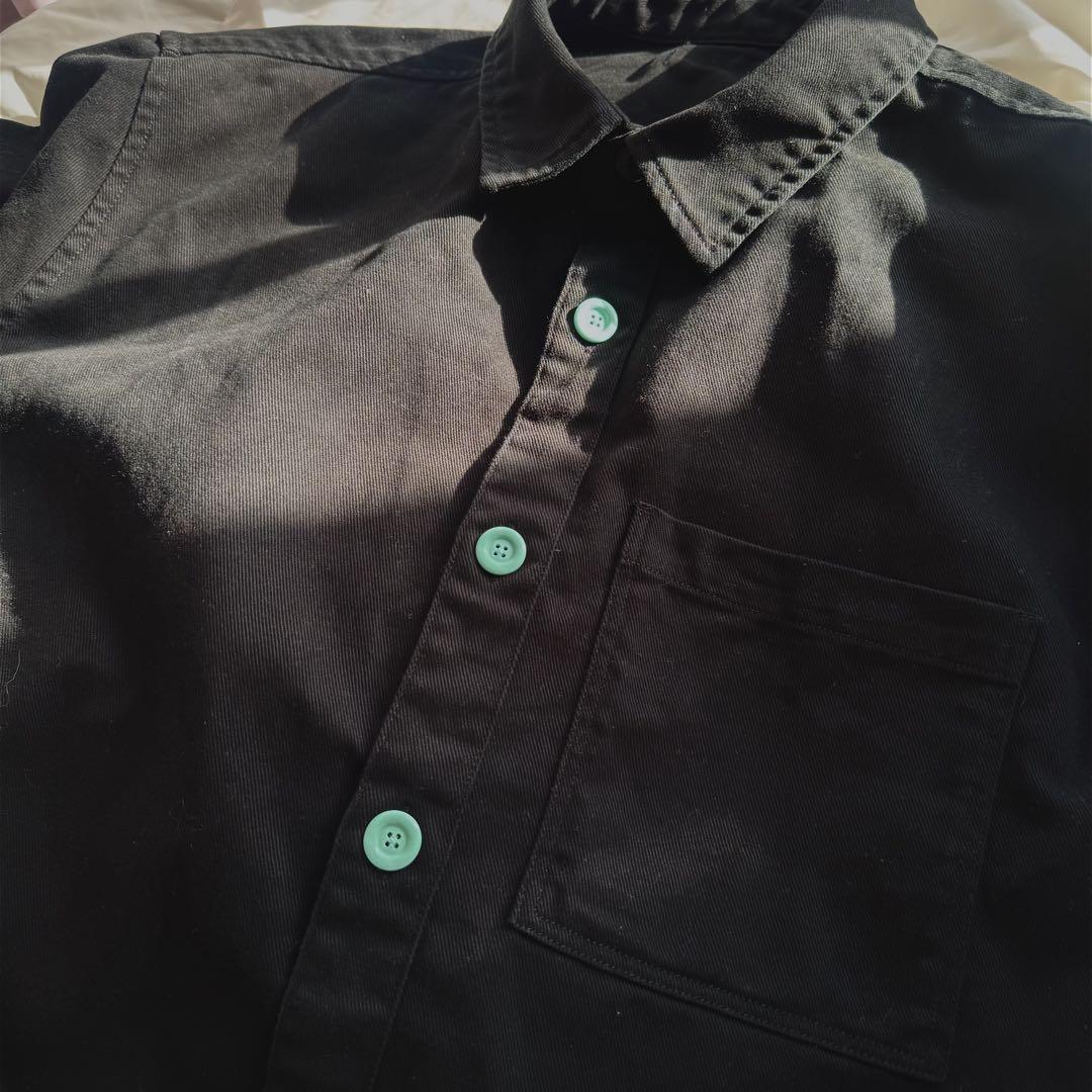 希少色｜Tiffany Blue Black Denim Jacket