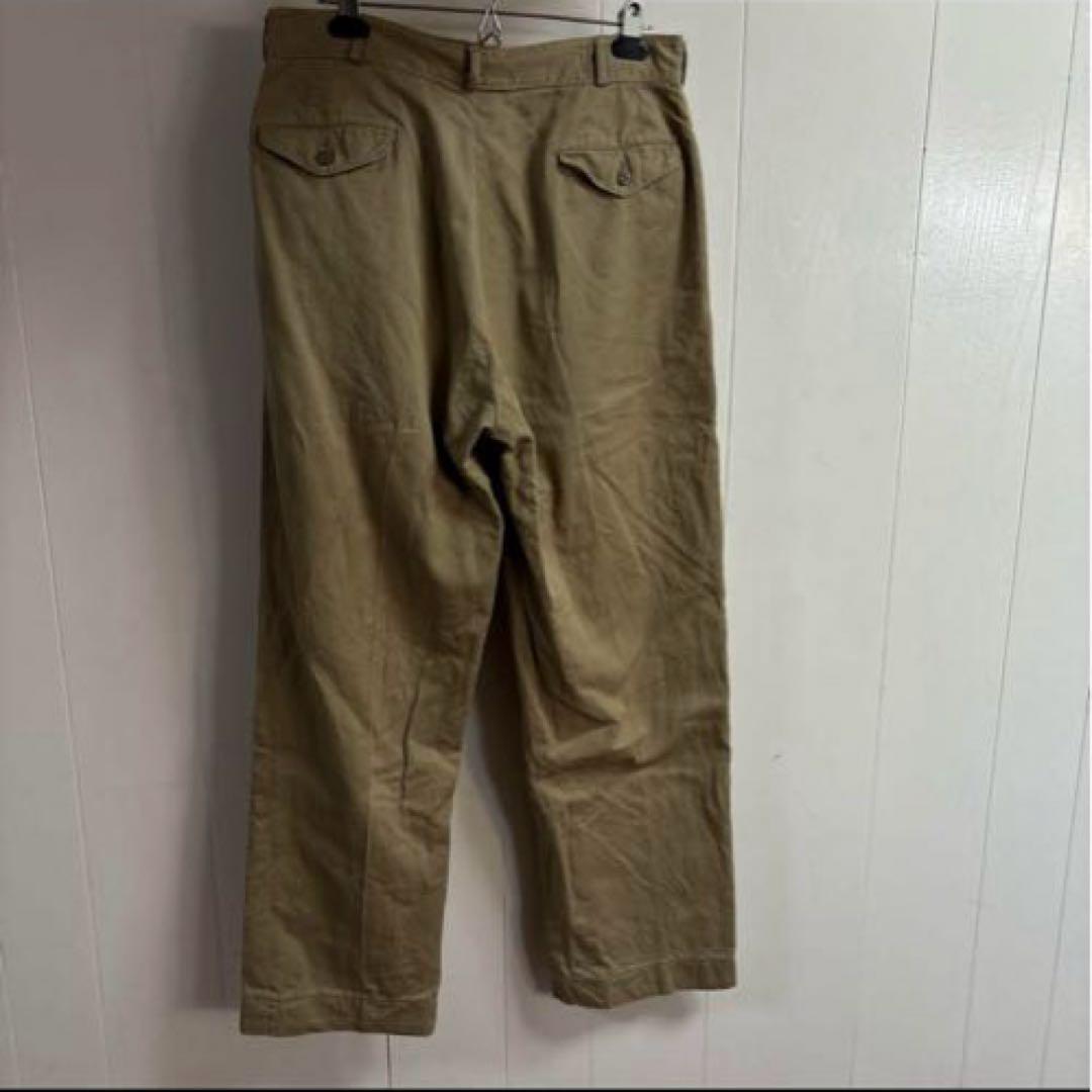 【正規取扱店】 50s ボタンフライ米軍実物軍チノCOTTON サイズ34 パンツ