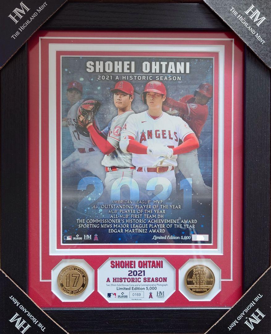 大谷翔平　2021 HISTORIC　SEASON　2コインフォトミント 2021 大谷翔平 A HISTORIC SEASON 2コインフォトミント