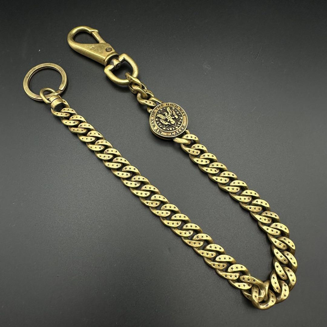 CALEE ウォレットチェーン 45cm 真鍮