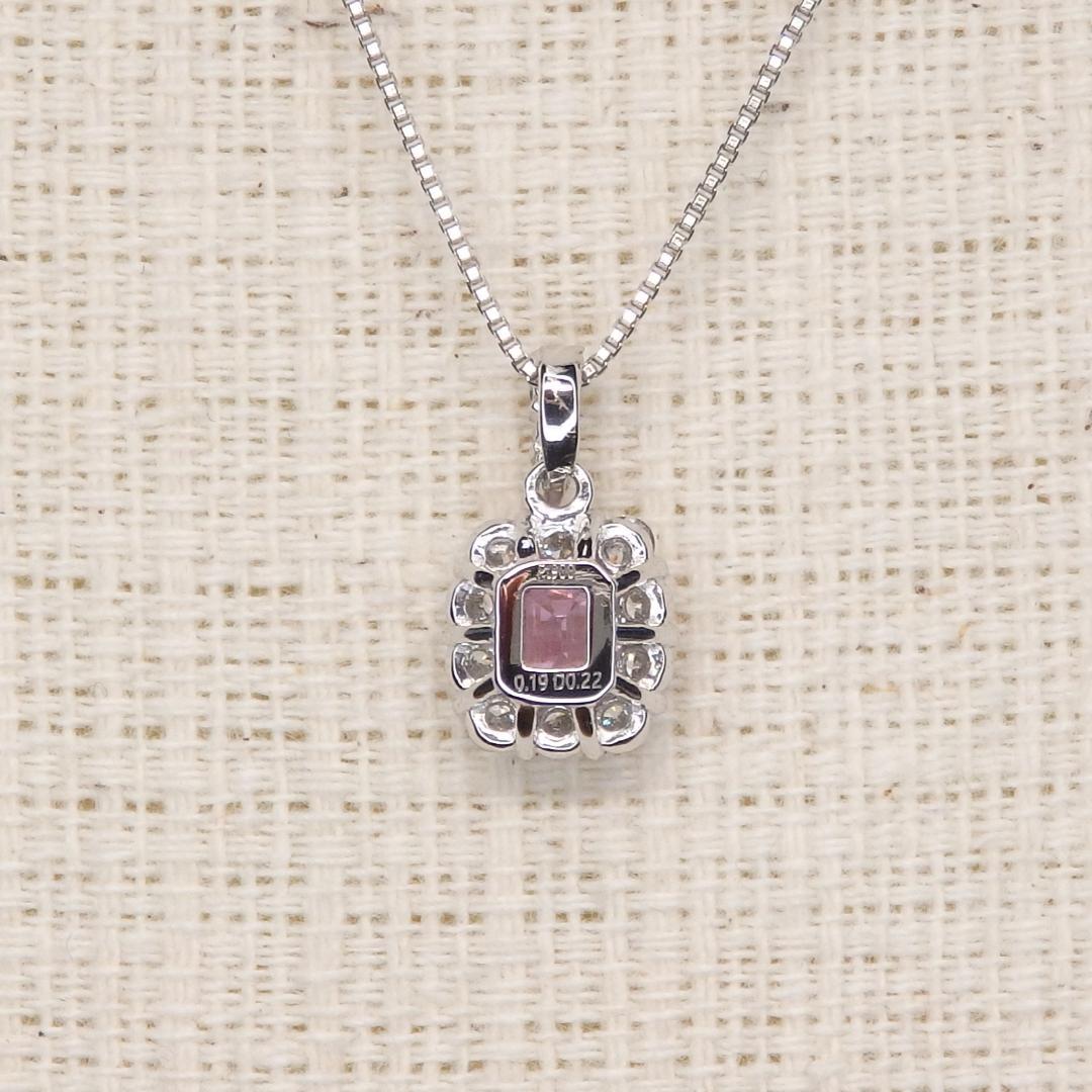 ピンクサファイア ペンダントトップ Z5548 0.19ct プラチナPt