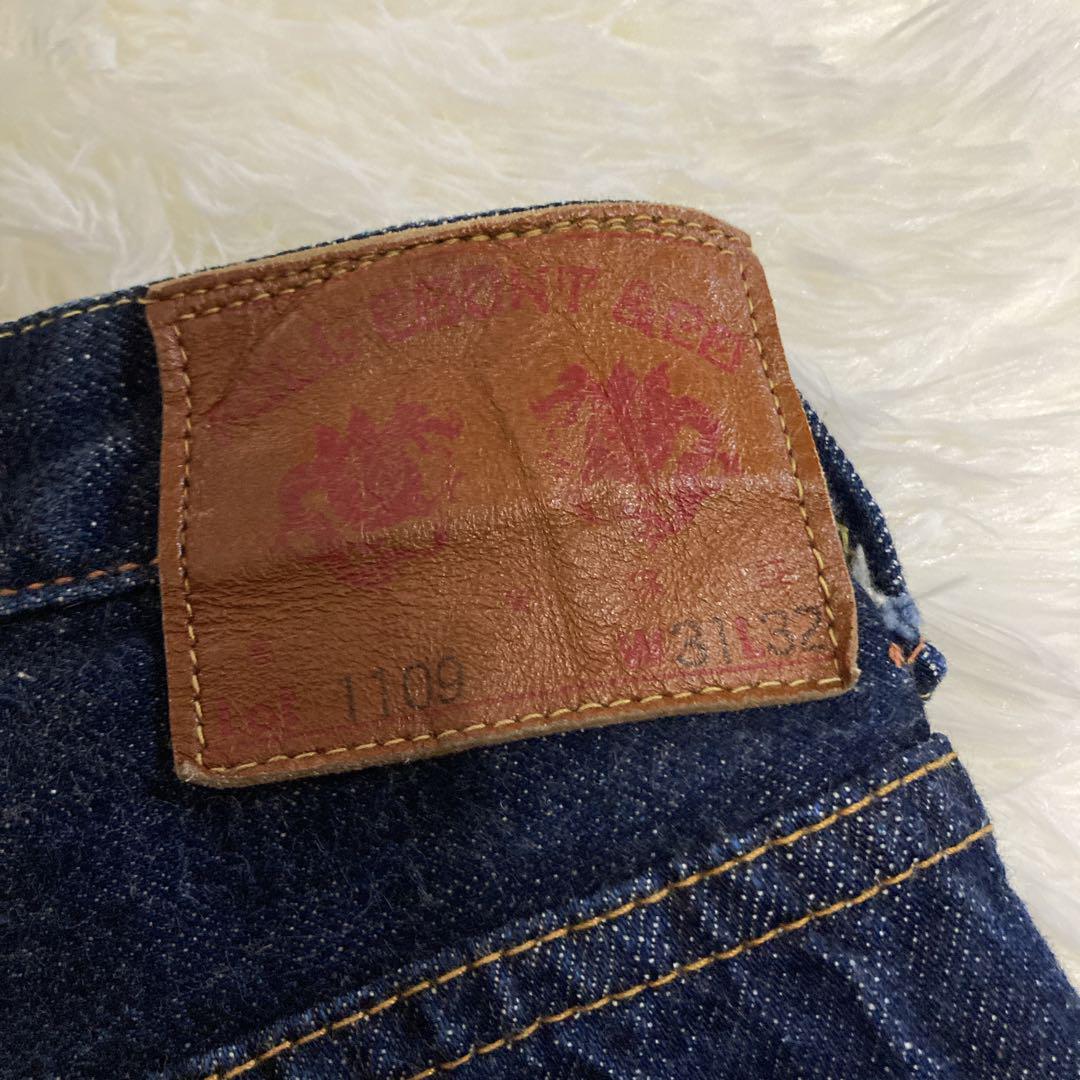 美品 濃紺 Fullcount 1109 W31 L32スリムストレート