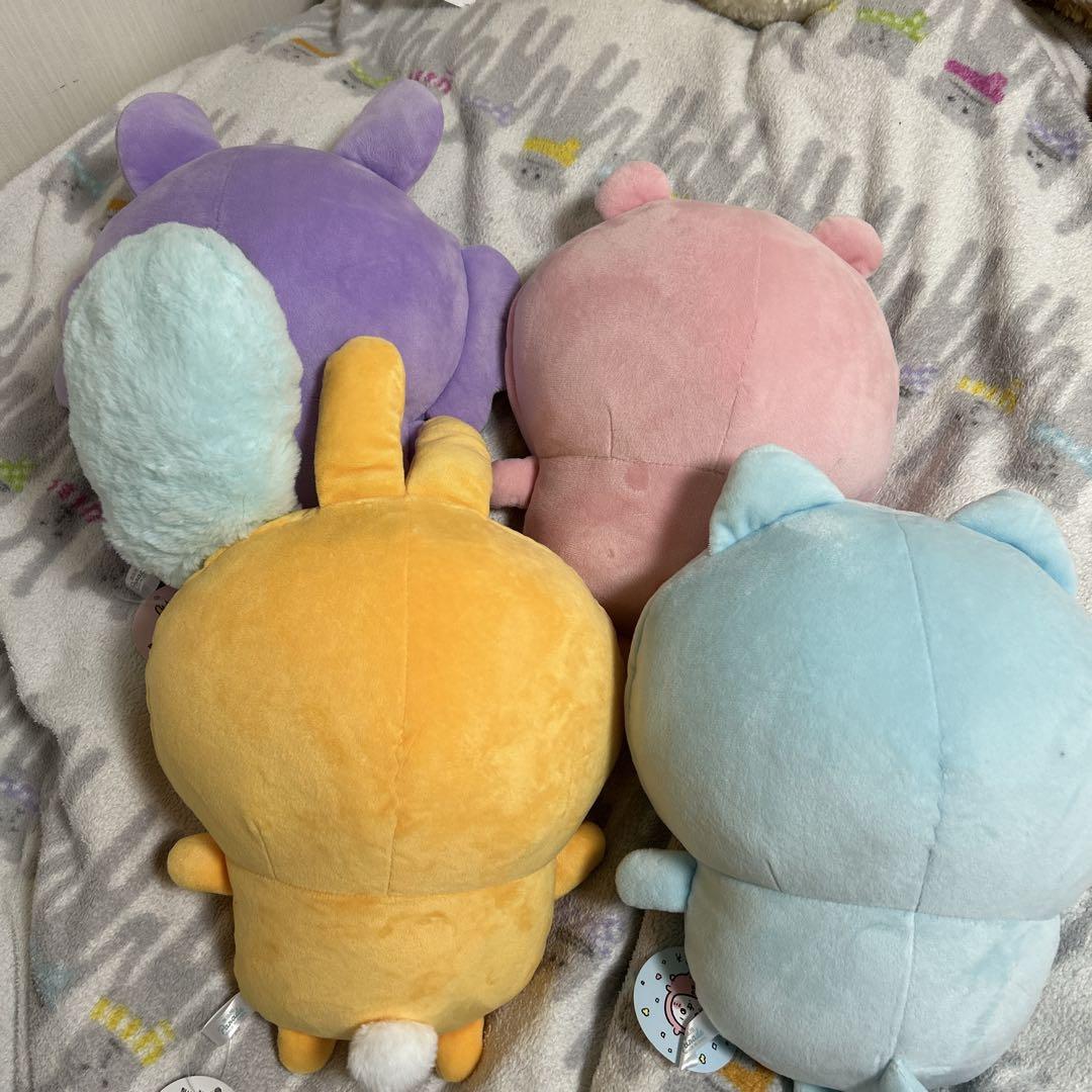 【新品】ちいかわパジャマBIGぬいぐるみ　コンプリート4つセット