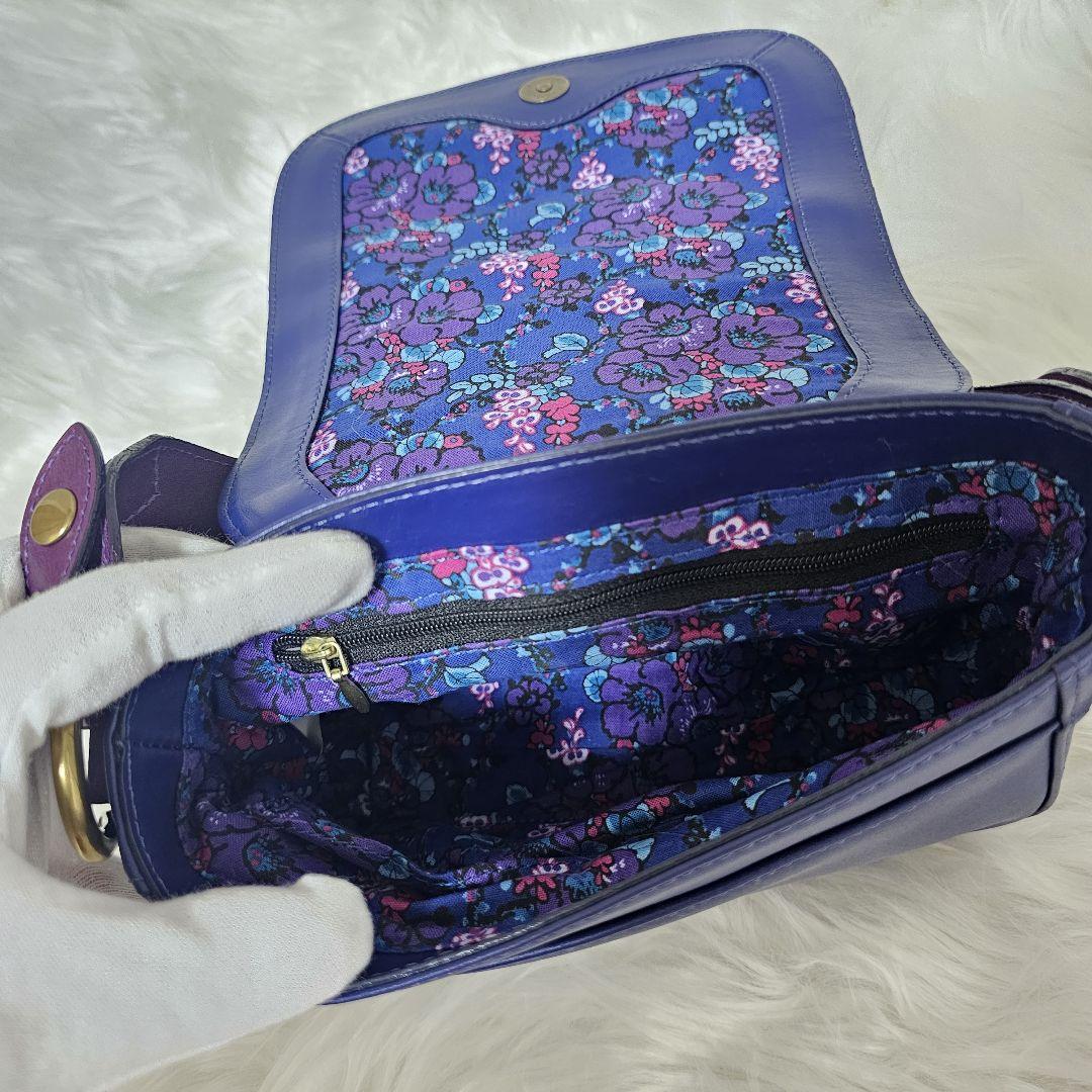 レア ANNA SUI ショルダーバッグ 青紫 2way