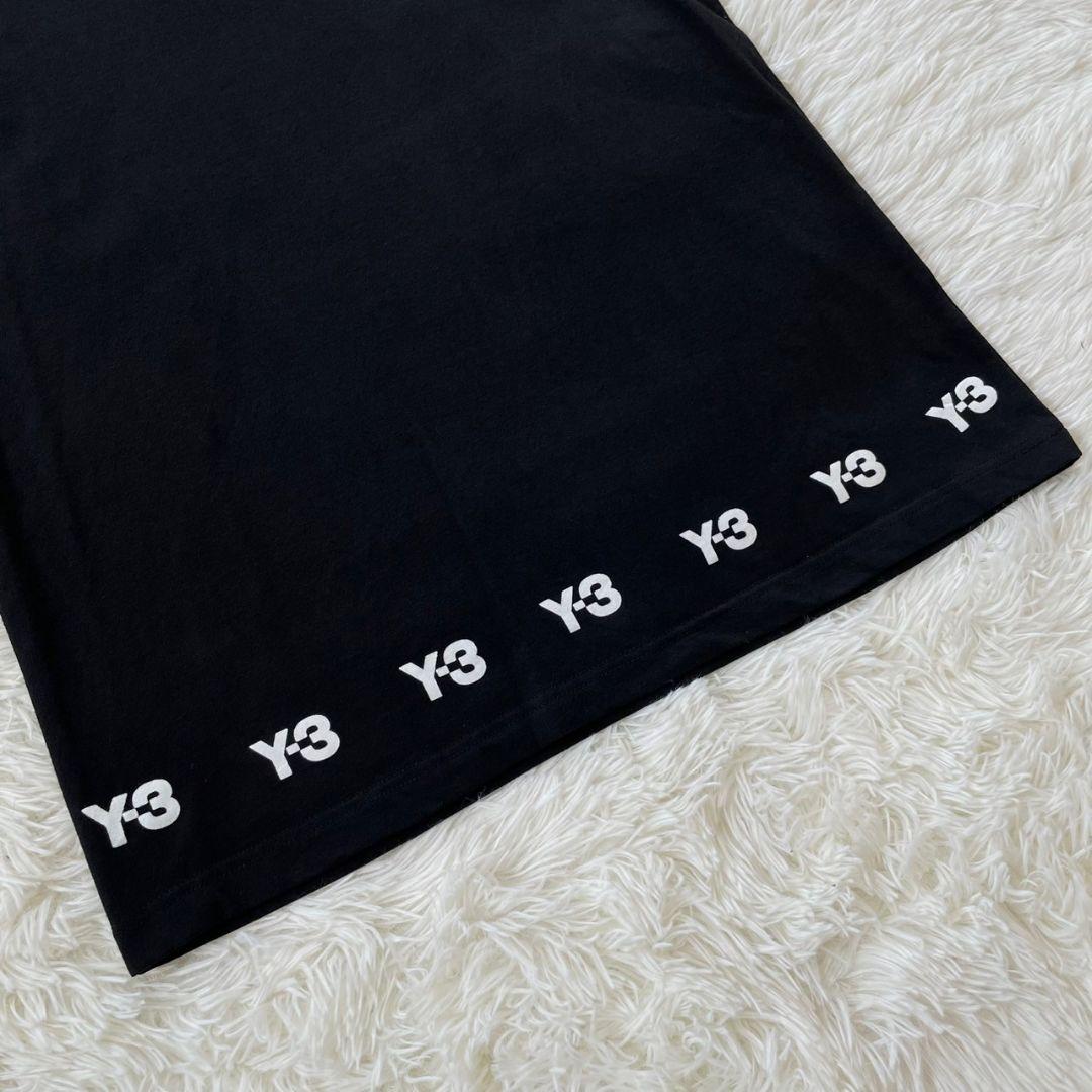 Y-3　ワイスリー　ヨウジヤマモト　メンズ　Tシャツ　スリーライン　黒　XL