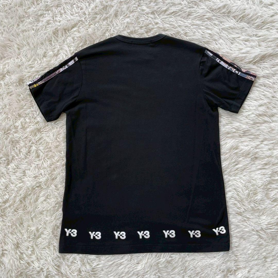 Y-3　ワイスリー　ヨウジヤマモト　メンズ　Tシャツ　スリーライン　黒　XL