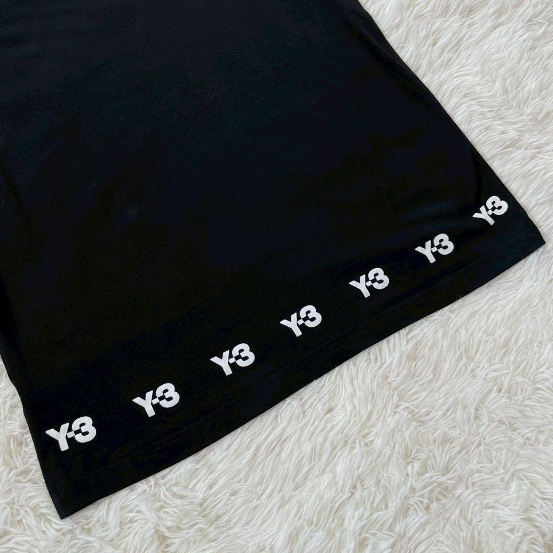 Y-3　ワイスリー　ヨウジヤマモト　メンズ　Tシャツ　スリーライン　黒　XL