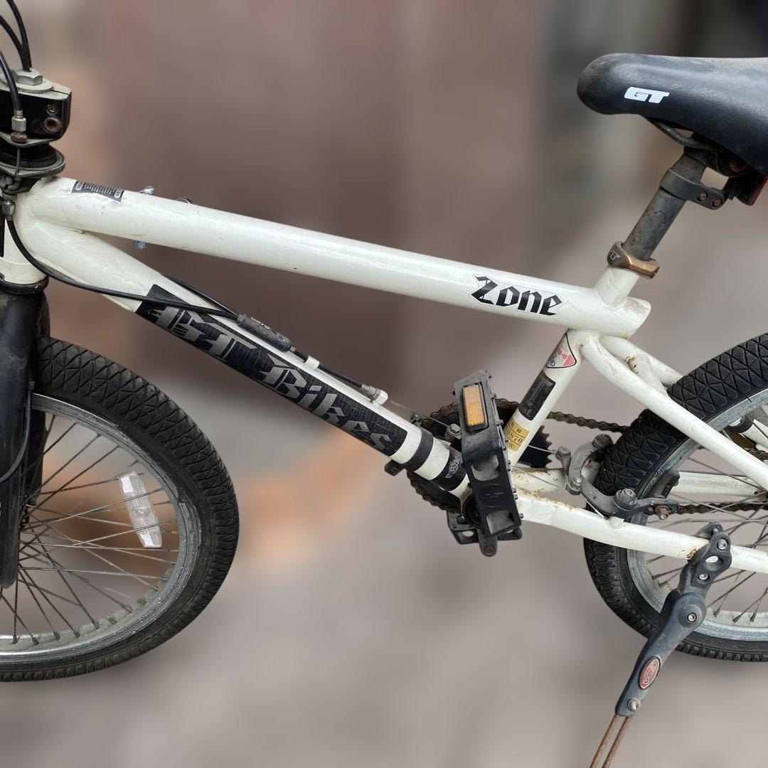 Zone BMXバイク ホワイト　レトロ