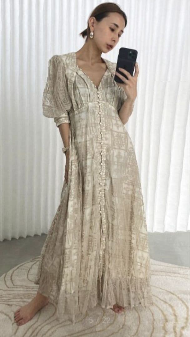 Ameri MEDI PALACE EMBROIDERY DRESSS Ameri VINTAGE