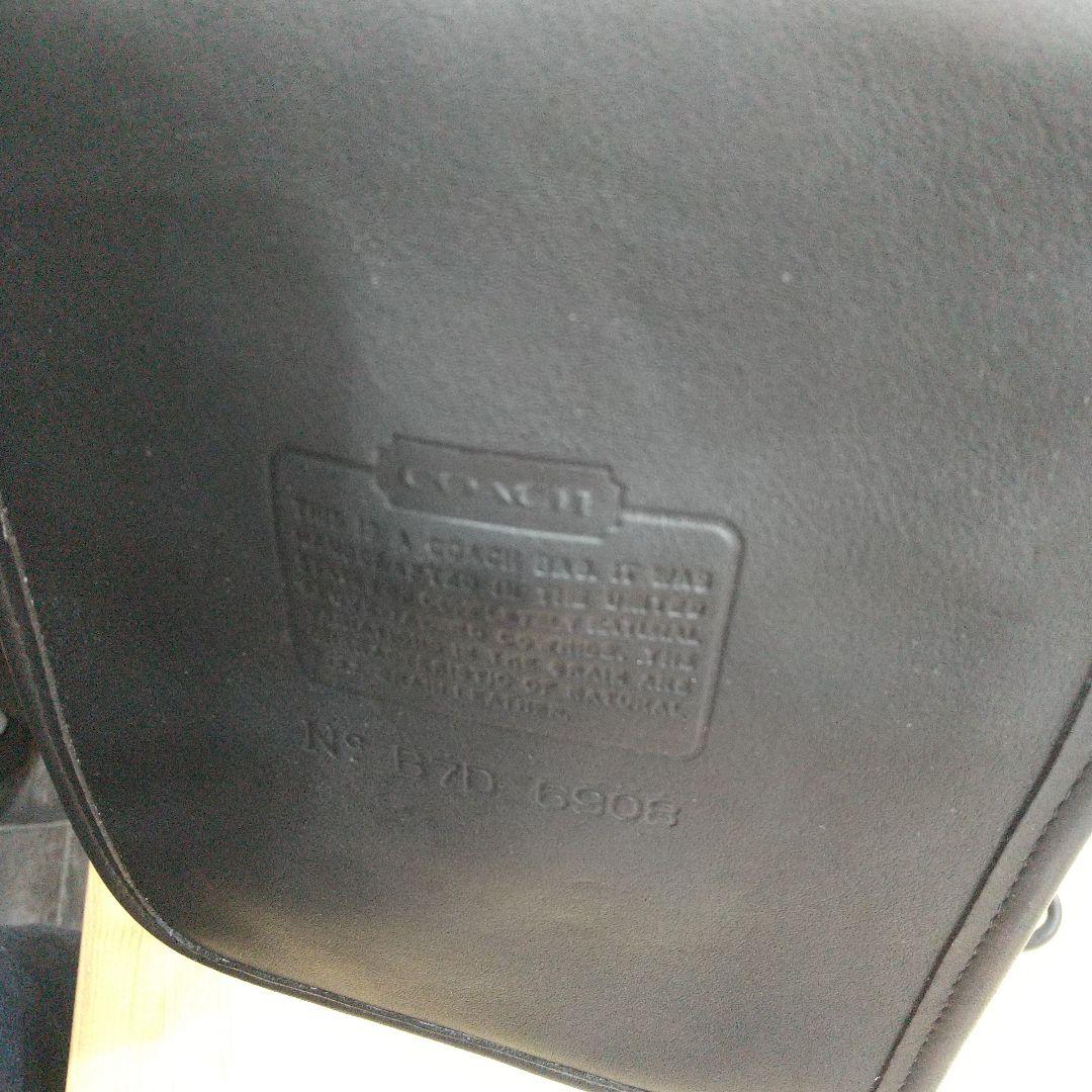 美品 コーチ サコッシュ ショルダーバッグ B7D 6908 ブラック