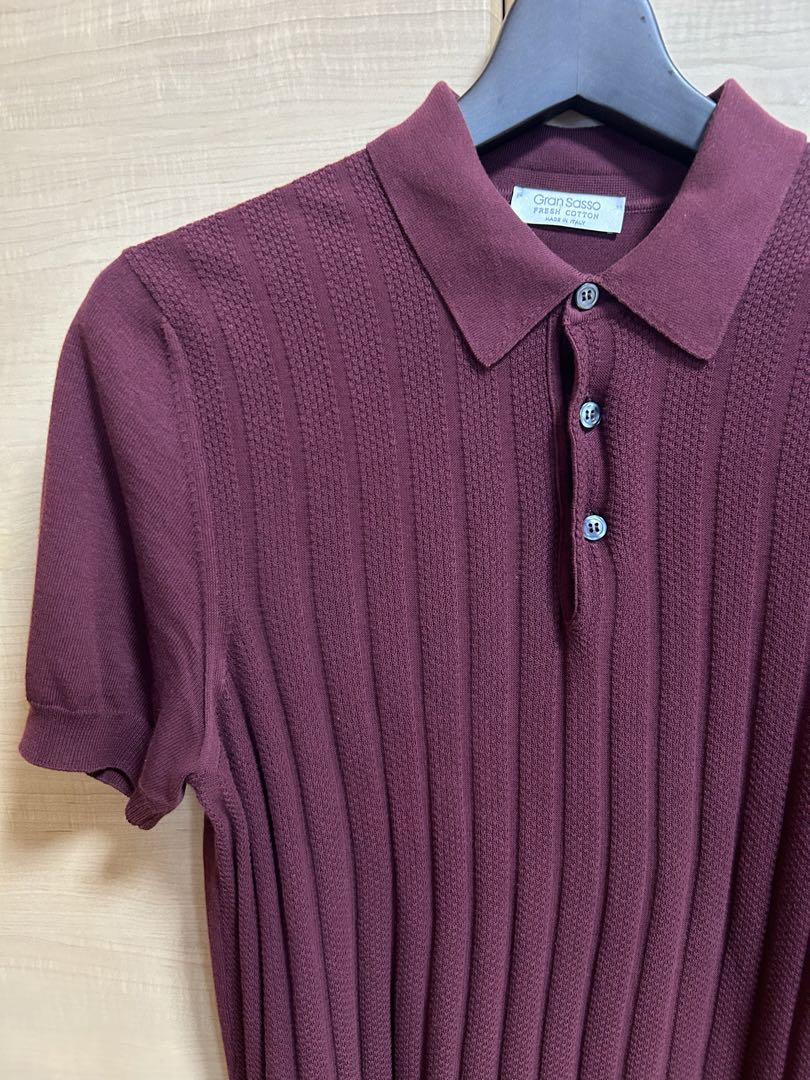 グランサッソ　GRAN SASSO ポロ　サイズ46 美品　高級　正規