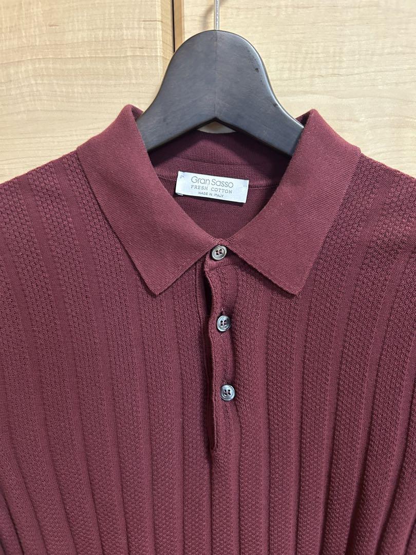 グランサッソ　GRAN SASSO ポロ　サイズ46 美品　高級　正規