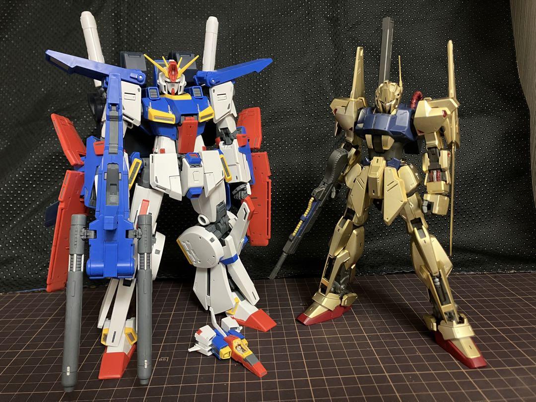【DK】【組立済】MG ZZ、百式 、シャアザク セット【ジャンク】 DK様専用】【組立済】MG ZZ、百式 、シャアザク セット