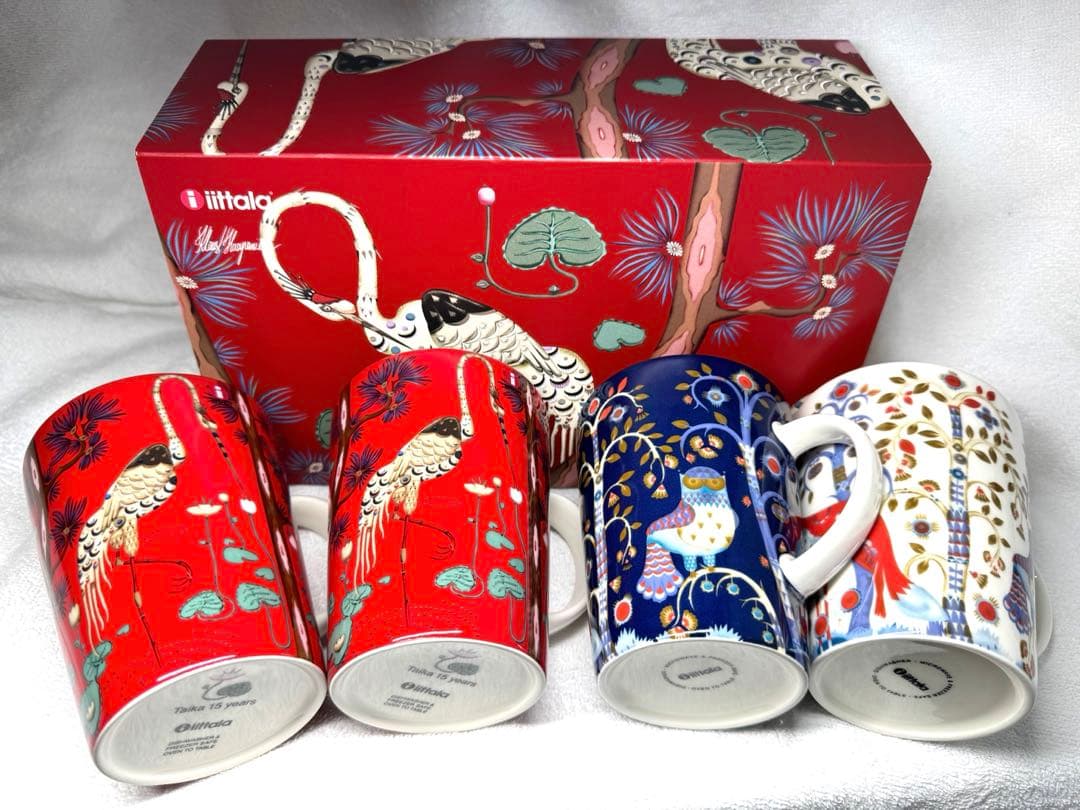 【お値下げ中】iittala マグカップ 15周年記念2個と中古2個