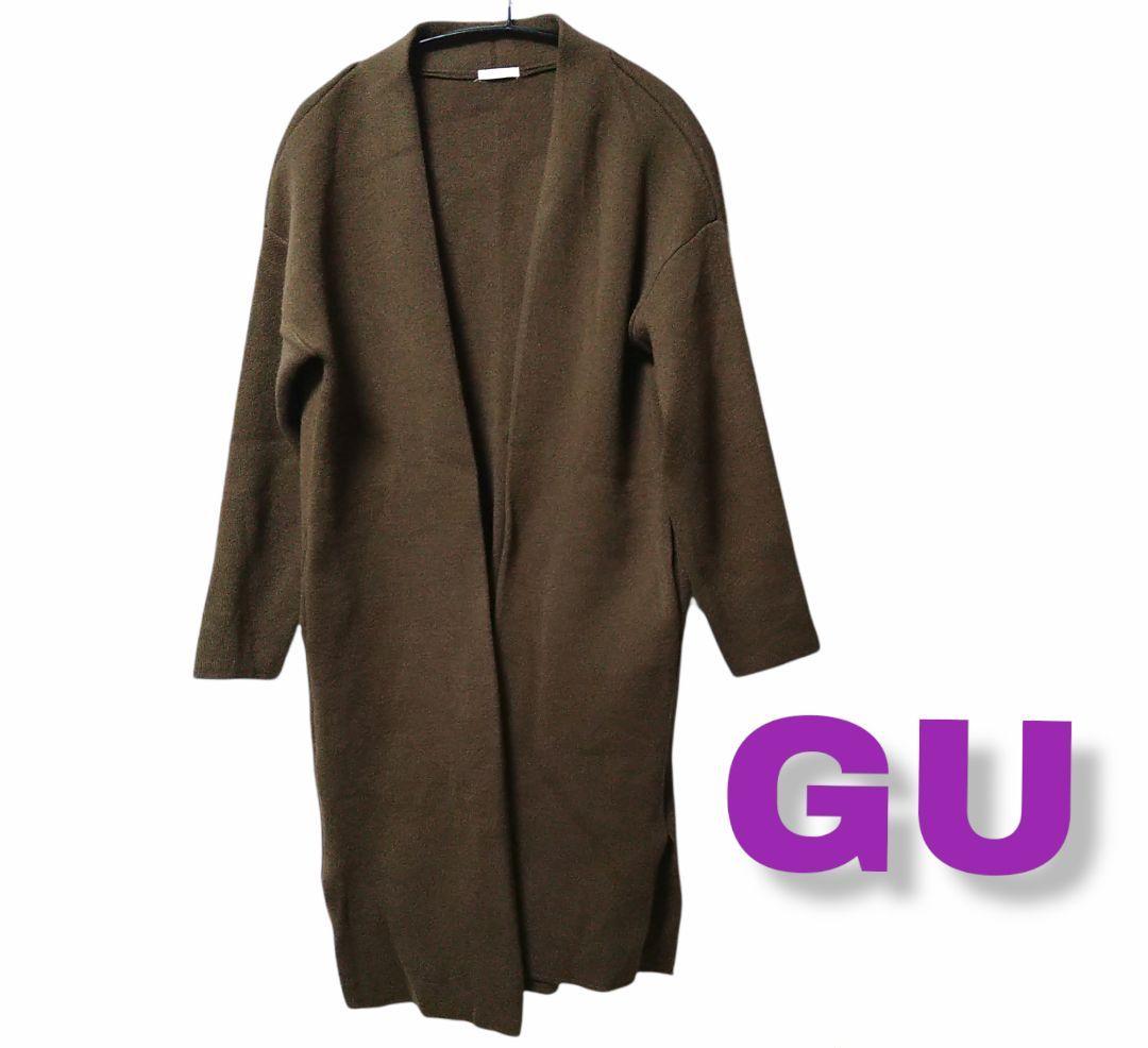 GU ロングカーディガン ニット