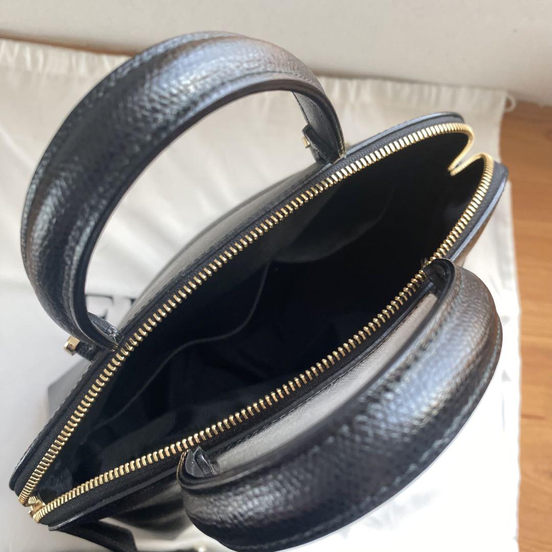 美品FURLAレザー2way パイパーショルダーバッグ ブラック