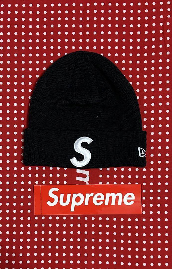 Supreme S Logo Beanie Black