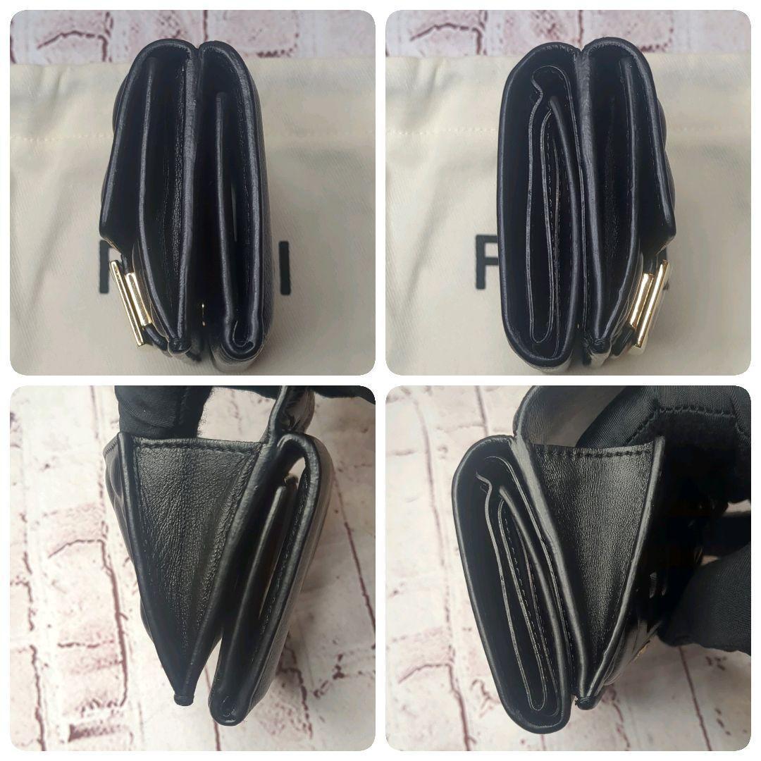 ■FENDI■バゲット マイクロ 三つ折りナッパレザー財布 8M0395AAJDF0E65_01