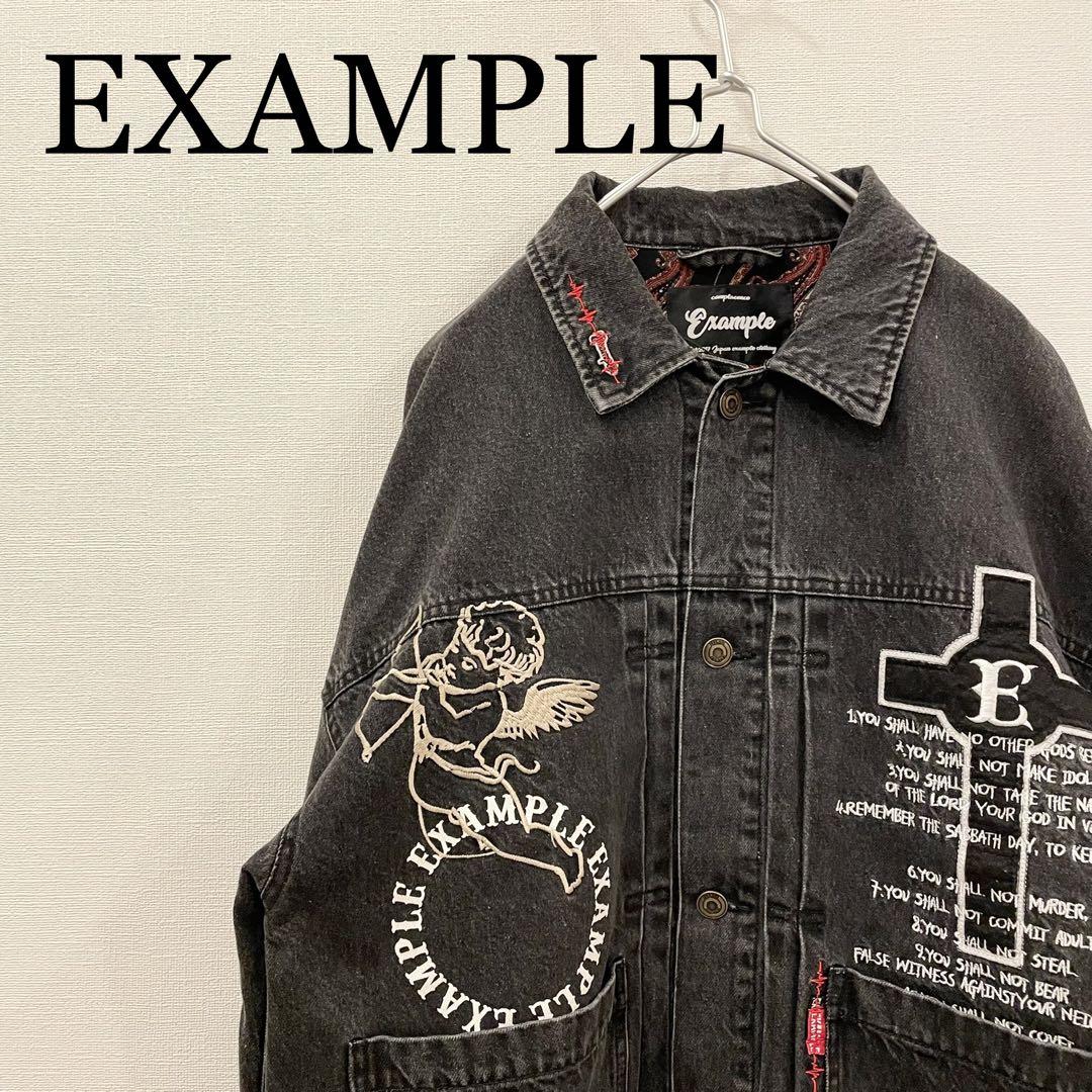 EXAMPLE エグザンプル DENIM デニム ジャケット Gジャン着丈約70㎝