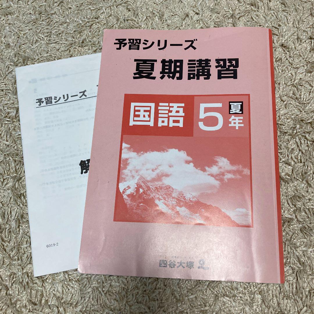 四谷大塚 予習シリーズ 夏期講習 国語 5年 - 参考書