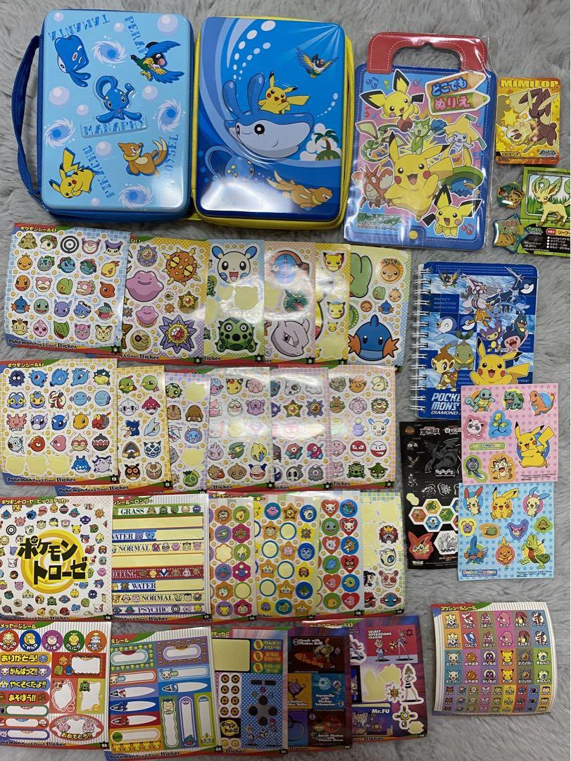 平成レトロ ポケモン セットまとめ売り シールノートケース色鉛筆 消しゴムぬり絵