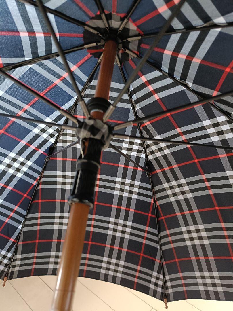 BURBERRY バーバリー　紳士傘　メンズ長傘 ノバチェック　ネイビー