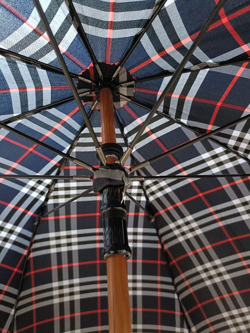 BURBERRY バーバリー　紳士傘　メンズ長傘 ノバチェック　ネイビー